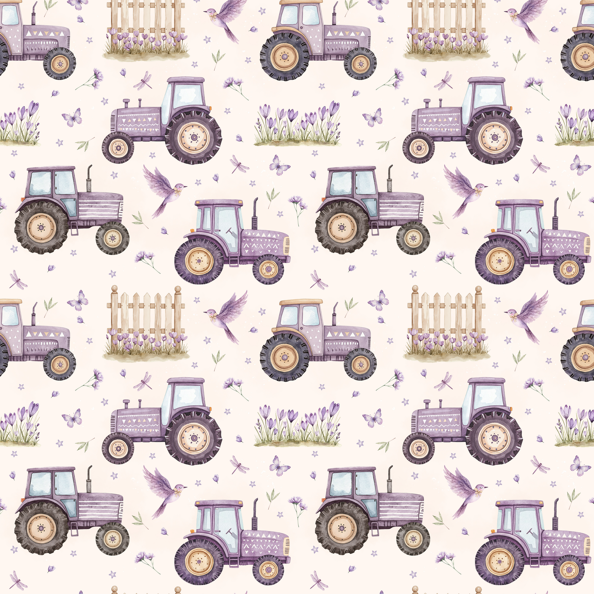 Traktor dus lilla jersey