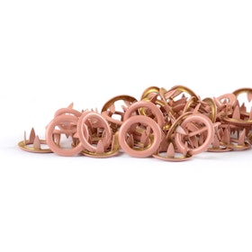 Coral metalltrykknapp Tygdrømmar - 10 stk