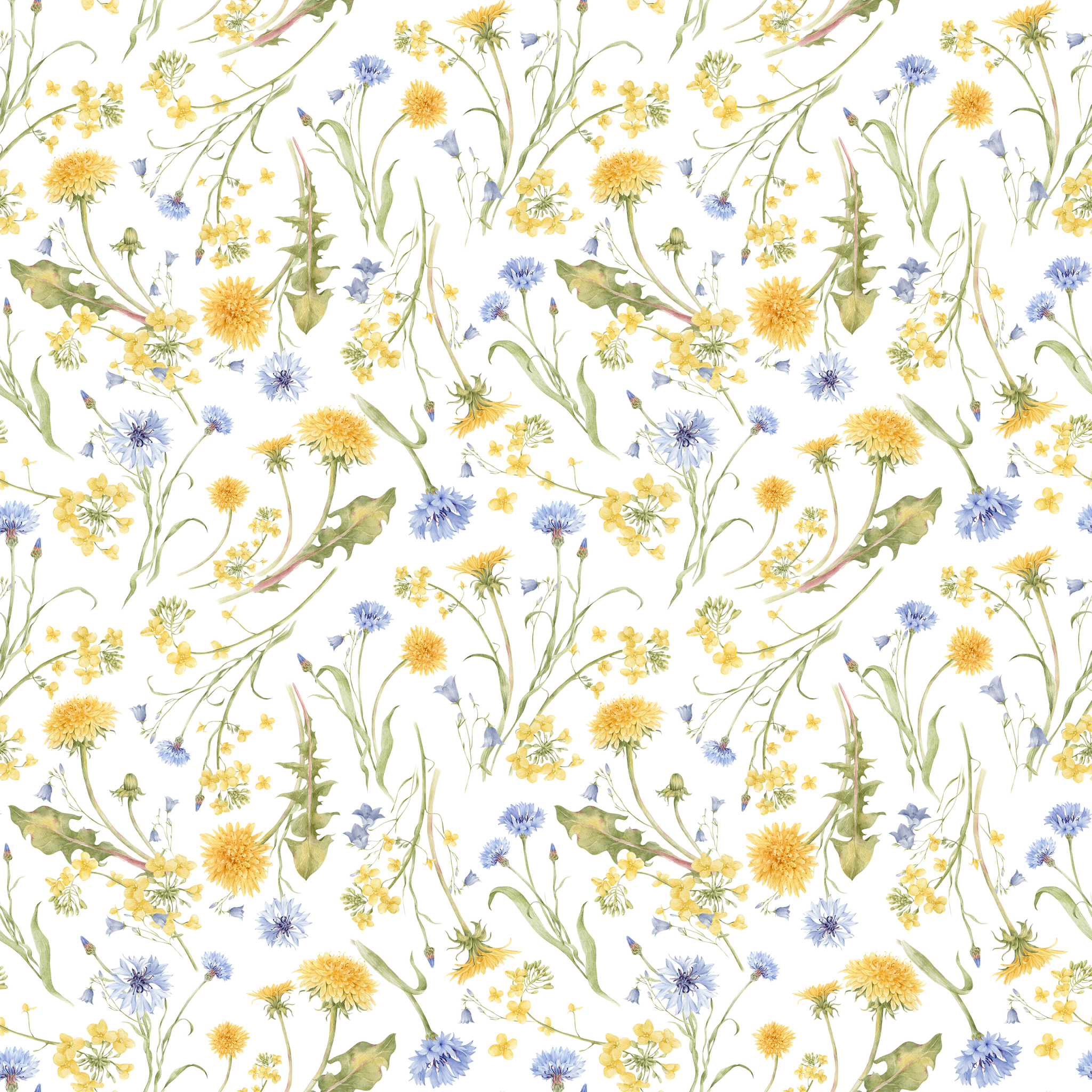 Løvetann i blomstereng jersey