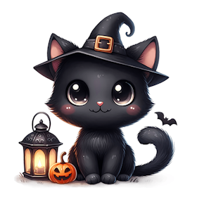 Spooky katt