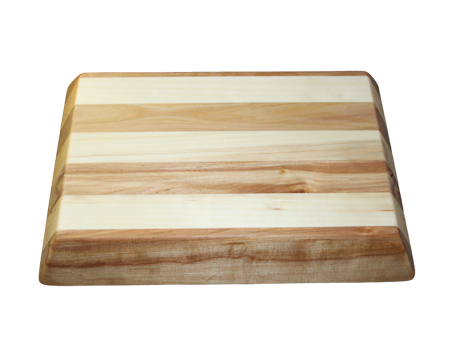 Kopia Randig skärbräda björk/asp 30x21 cm