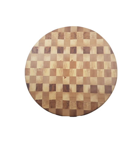 Rund skärbräda ändträ björk/asp 36 cm