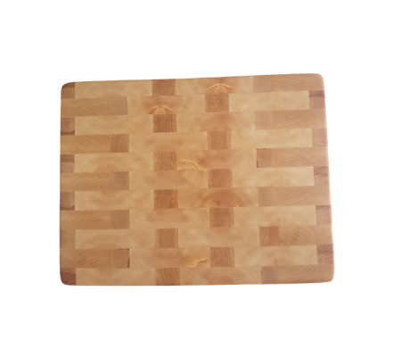 Vacker ändträskärbräda med infrästa handtag 38x29cm