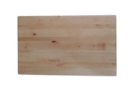 Klassisk stavlimmad skärbräda med urfrästa handtag 48x29cm
