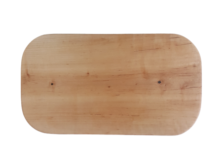 Rustik björkskärbräda  med runda hörn 47x26 cm