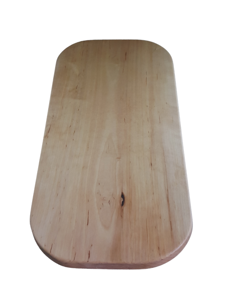Rustik björkskärbräda  med runda hörn 47x26 cm