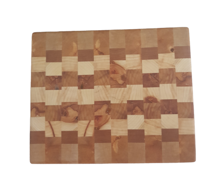 Vacker ändträskärbräda av björk/asp 33x26 cm