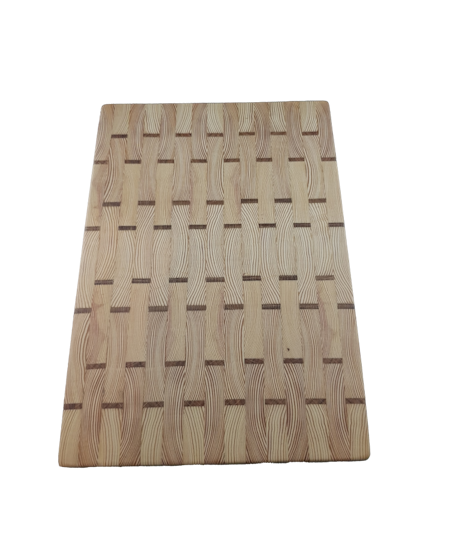 Smidig skärbräda av ändträ från furu och ek ca 34x24cm