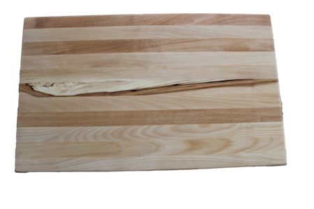 Fin stavlimmad björkskärbräda  43x26 cm