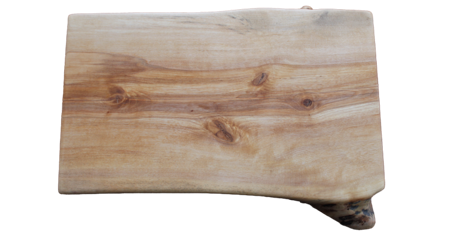 Unik naturlig skärbräda med naturliga kanter 40x23 cm