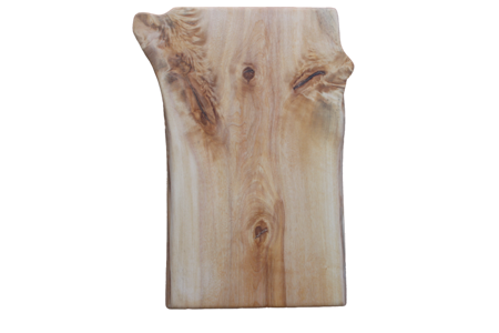 Unik naturlig skärbräda med naturliga kanter 40x23 cm