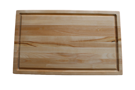 Stavlimmad björkskärbräda med urfräst köttsaftränna  ca 43x26 cm