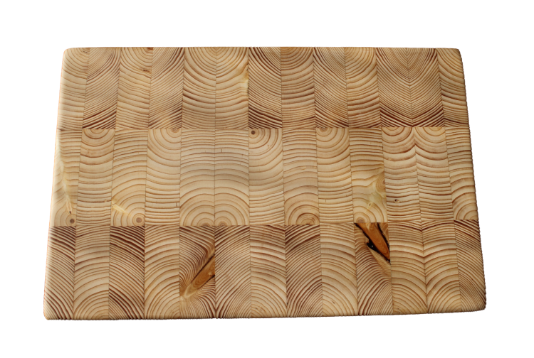 Klassisk ändträskärbräda av furu 38x25cm