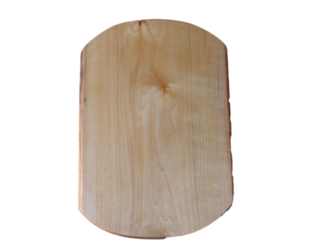 Lätt björkskärbräda med runda vinklade kortsidor 39x26 cm