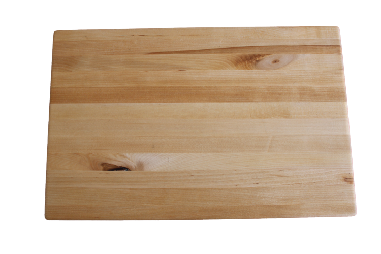 Stavlimmad björkskärbräda med vinklade kanter 37x24 cm