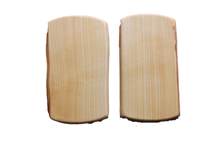 2-pack smörgåsbrickor handgjorda av björk 20x11 cm