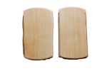 2-pack smörgåsbrickor handgjorda av björk 20x11 cm
