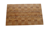 Stor ändträskärbräda av björk med vinklade kanter 50x30 cm