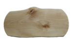 Unik björkskärbräda med svängda kortsidor 46x20 cm