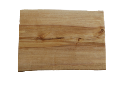 Vacker skärbräda med vinklade kortsidor  33x23 cm