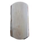 Björkskärbräda med naturliga kanter och svängda kortsidor 45x20 cm