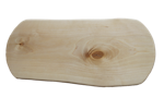 Rustik skärbräda med naturliga kanter och svängda kortsidor 45x20 cm