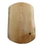 Lättare björkskärbräda med runda vinklade kortsidor 40x26 cm