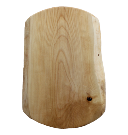 Lättare björkskärbräda med runda vinklade kortsidor 40x26 cm