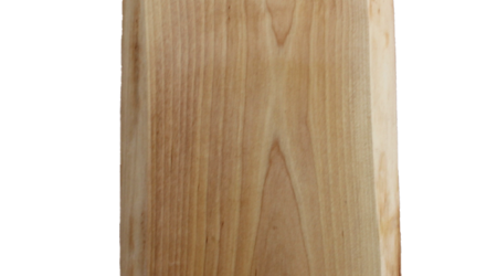 Björkskärbräda med vinklade svängda kortsidor 44x20 cm