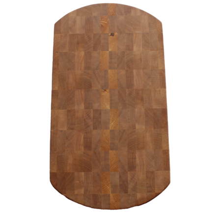 Lång ändträskärbräda  med rundade och vinklade kortsidor 50x26cm