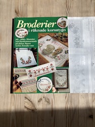 Broderier i räknade korsstygn.