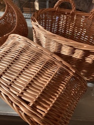 Handskkorg 2set, flätad pil.