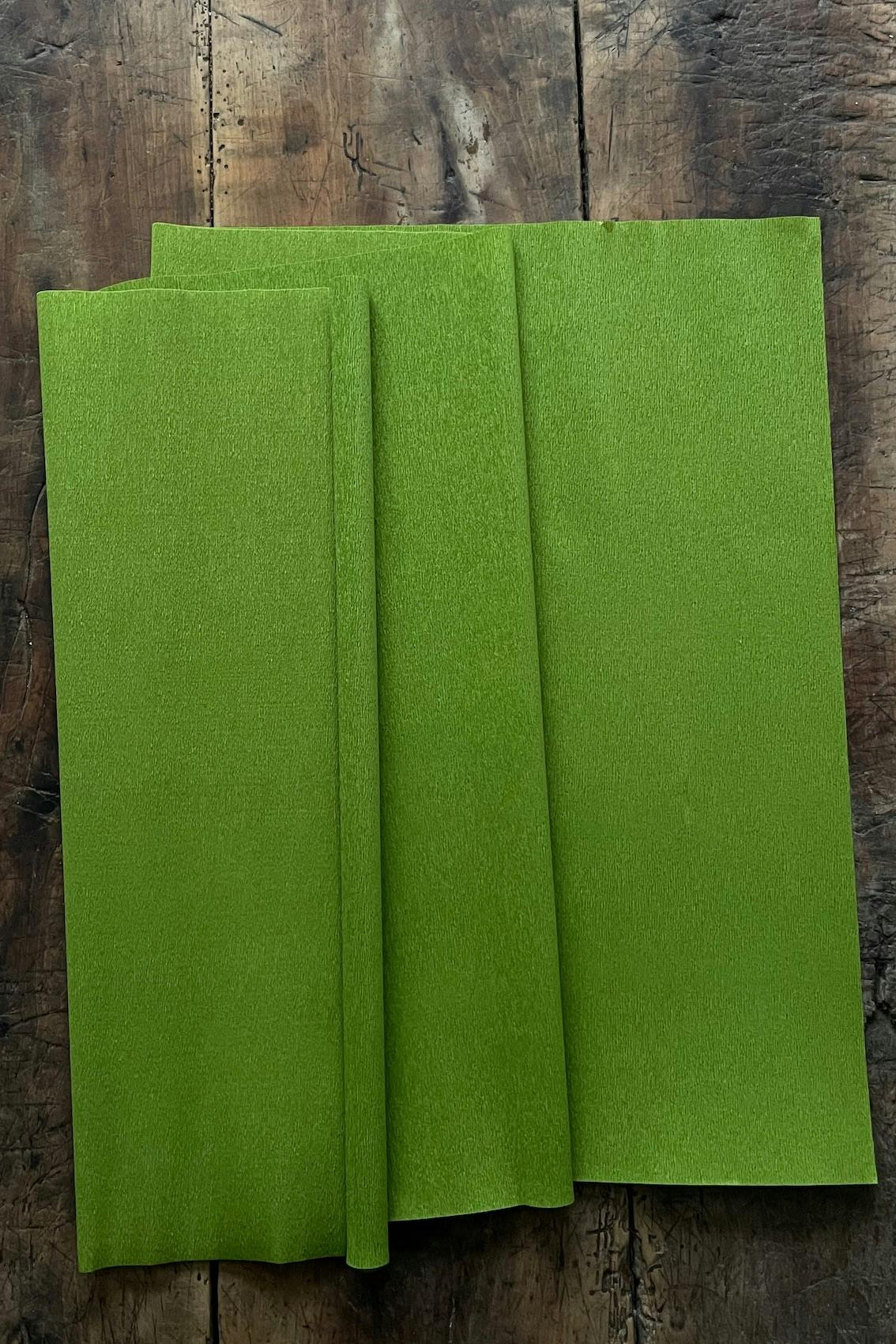 Kräppapper 90 g i nyansen grön (365) från Ljuva Drömmar.