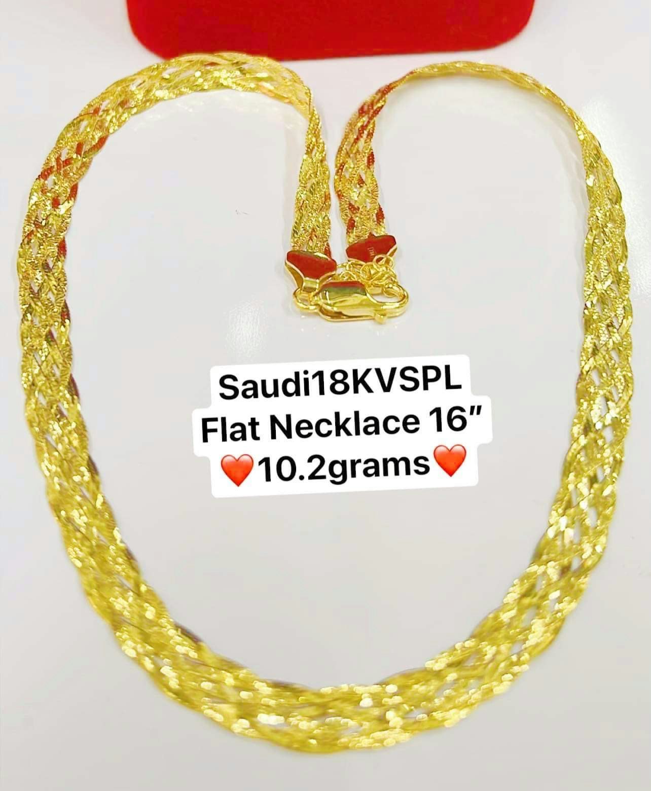 Flat Necklace/Halsband 18karat