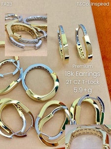 Earrings/Örhänge 18karat