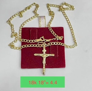 Cross Necklace/Halsband 18karat