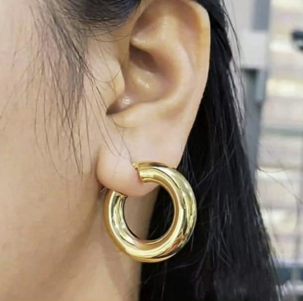 Loop Earrings/Örhänge 18karat - Kabayan Chains & Charms