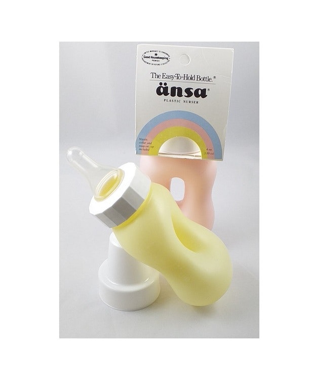 Nappflaskor från Änsa Vintage Retro Paket med olika färger nappflaska - 3-pack