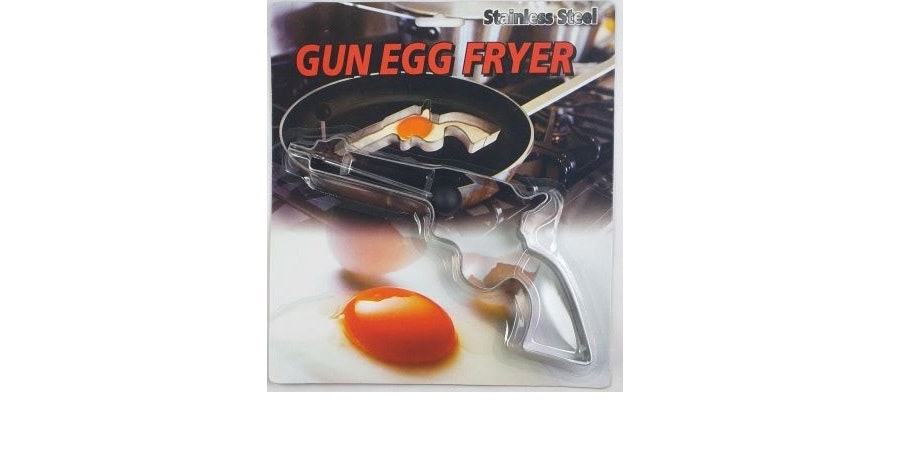 Gun egg fryer Pistol äggform Steka ägg Stekpannan Cool Skämtpryl - 1 stycken