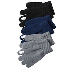 3-Pack fingervantar med eget namn
