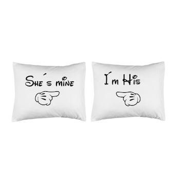 Örngott She´s mine I´m his