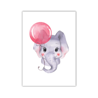 Elefant med ballong