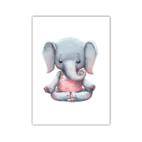 Elefant som mediterar