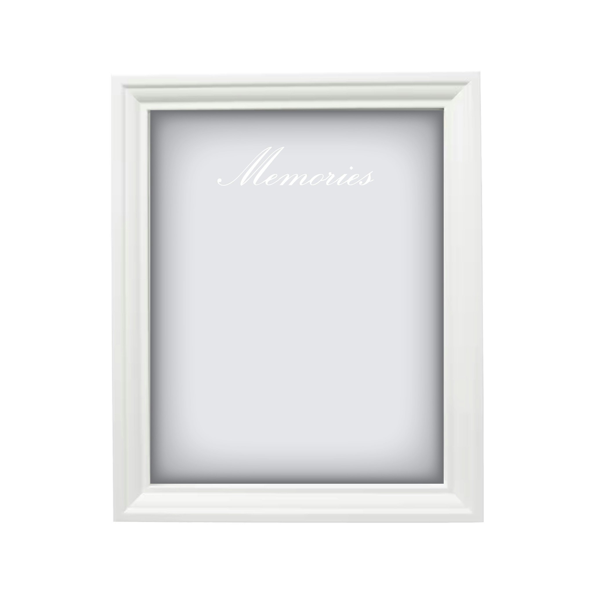 Minnestavla vit 25x20