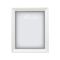 Minnestavla vit 25x20