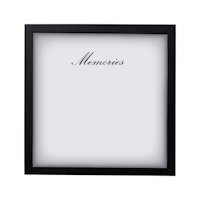 Minnestavla svart 25x25