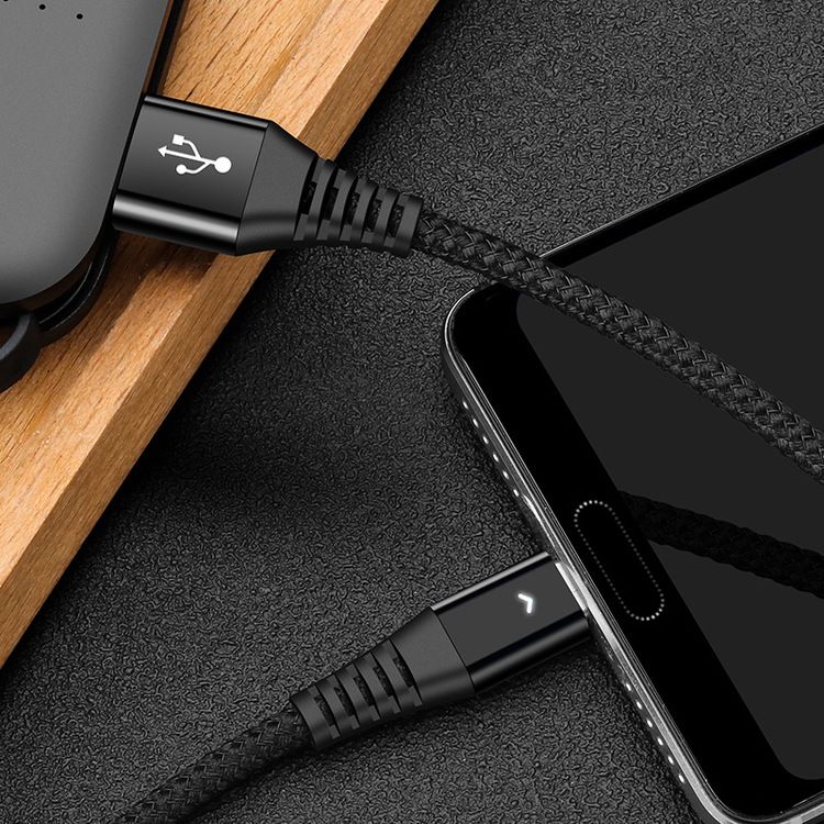 Fast Charging-High Quality 2.4A LED- USB-datakabel för iPhones & Samsung