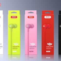 XO S6 Candy Series Stereo In-Ear 3,5 mm musik hörlurar med mikrofon handfri