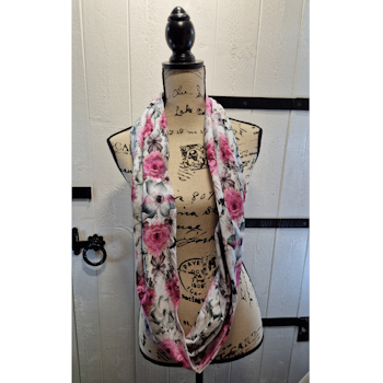Tubsjal/halsduk vintage rose