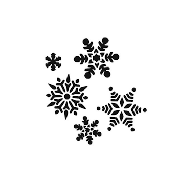 Reflexbuff/halsduk snöstjärnor